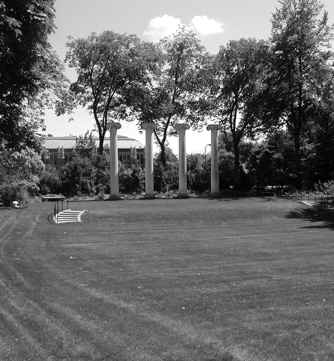 View towards Columns