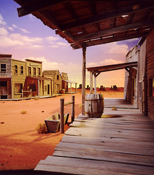 High Noon. The town's deserted . . . 