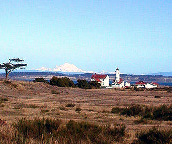 The Point Wilson lighthouse is located at Fort Worden in Port Townsend. At Fort Worden you will find WWI historic buildings, hiking trails, beach combing, and the Port Townsend Marine Sceince Center. 