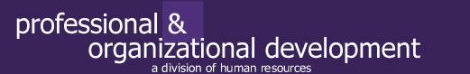 Professional & Organizational Development