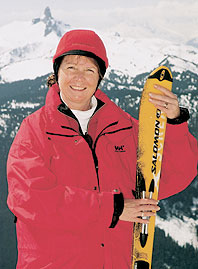 Barbara Ann Martin during a ski trip to Whistler, B.C.