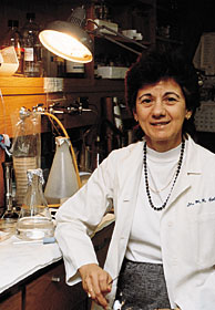 Colwell in her cholera research lab at University of Maryland
