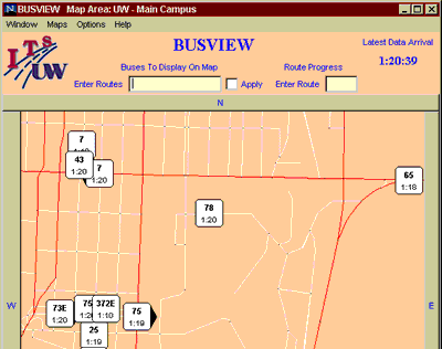 Busview map available on web