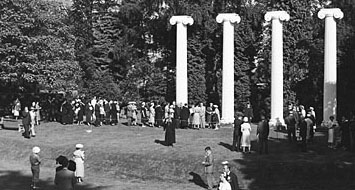 1950s Senior Reception at the Columns