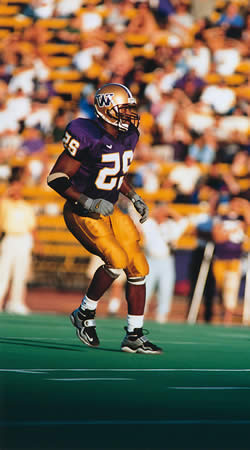 Curtis Williams, C-Dub, played safety for the Huskies in 1999 and 2000. Photo by Ethan Janson.