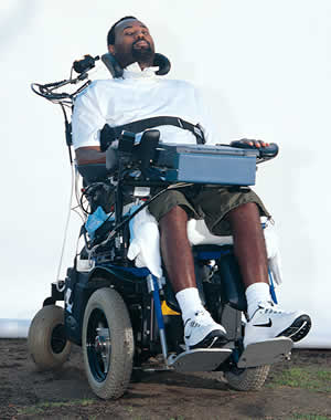 Curtis Williams photographed in his brother's home in Clovis, California, on Jan. 31, 2002. Photo by Paul Mullins.