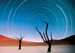 This time-lapse photo of the evening sky is in Art Wolfe's new book, Edge of the Earth - Corner of the Sky. Photo courtesy Art Wolfe.