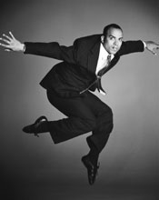 Chamber Dance Company member Hector Vegas recreates Daniel Nagrin's 1948 solo Strange Hero. Photo by Joel Levin.