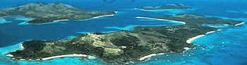 Aerial view of Turtle Island