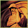 'Thought' statue above the main entrance. Photo copyright William Thompson