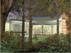 A $100 million facility designed to house much of the business school is
a key part of the facilities goals in Campaign UW. Architectural rendering
courtesy UW Business School.
