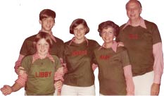 The Gates family celebrates the holidays with a skating party during the 1970s. Left to right: Libby, Bill, Kristi, Mary, and Bill Sr. Photo courtesy Bill Gates Sr