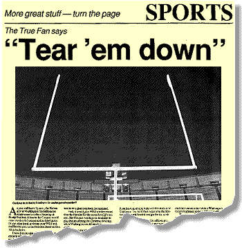 Broken Goal Post