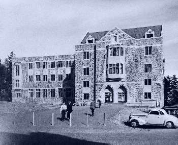 UW's Husky Union Building as first built in 1949