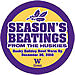 Husky Holiday Bowl Souvenir Button