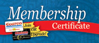 Costco Membership Certificate