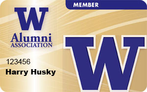Sample UW Alumni Association membership card
