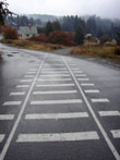 Painted railroad tracks from Runje Park to NWI Bldg.