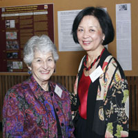 Mrs. Roz Wolfe and Provost Phyllis Wise at the gala