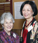 Mrs. Roz Wolfe and Provost Phyllis Wise