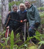 Heather & team members at project site in Hawaii