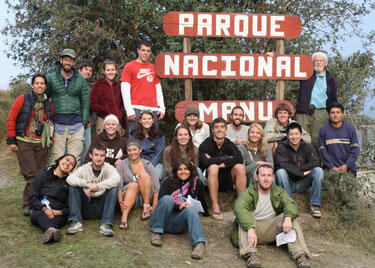 Group photo in Peru