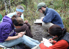 Ursula, Tim & students record data