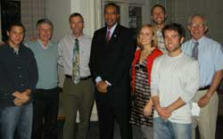 SFR students and faculty with Peace Corps Director Aaron Williams