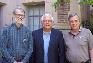 Michael Knapp, left, Robert Abbott and William Zumeta