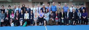 Elizabeth West, eighth from right in the front row, with her International Initiative for Inclusive Education colleagues.