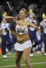 Catherine Watters performs at last year's Apple Cup.