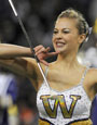 HMB feature twirler Catherine Watters (Photo by Dennis Hubbard)