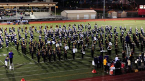 Husky Band at Sumner High School homecoming.