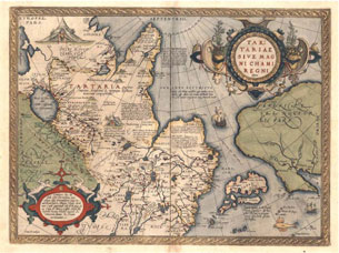 Tartariae Sive Magni Chami Regni, 1584, Libraries Special Collections, MAP129