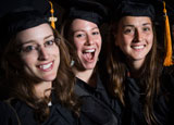 Three class of '09 grads (photo by Marc Studer)