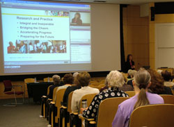 Patricia Grady gives lecture