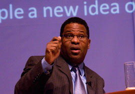Assistant Professor Parker led the event discussion