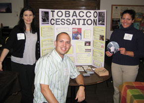 Tahnee Marginean, left, Paul Algeo and Christine Brooks