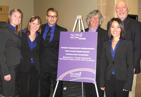 The award-winning team (photo courtesy UW School of Pharmacy)