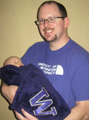 Ben Michaels and baby Ian