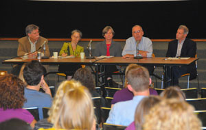 Panel discussion at orientation