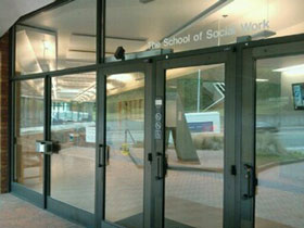 School of Social Work entrance