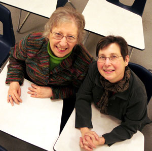 Janice Laakso, left, and Claudia Gorbman