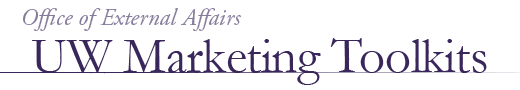 UW Marketing Toolkits header