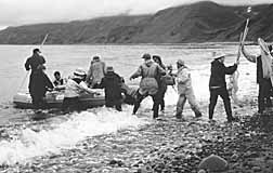 Boat on Kuril beach