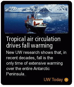 Tropical air circulation drives fall warming
