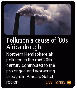 Pollution a cause of '80s Africa drought