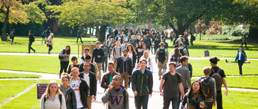 Students on campus