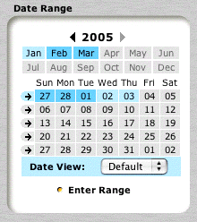 Date Range Box