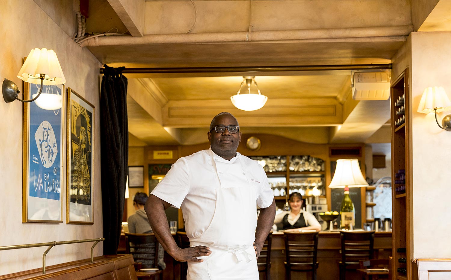 Daisley Gordon standing in restaurant